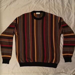 Norm Thompson Sweater Mens XL Colorful Cosby Grandpa Abstract 90’s Vintage